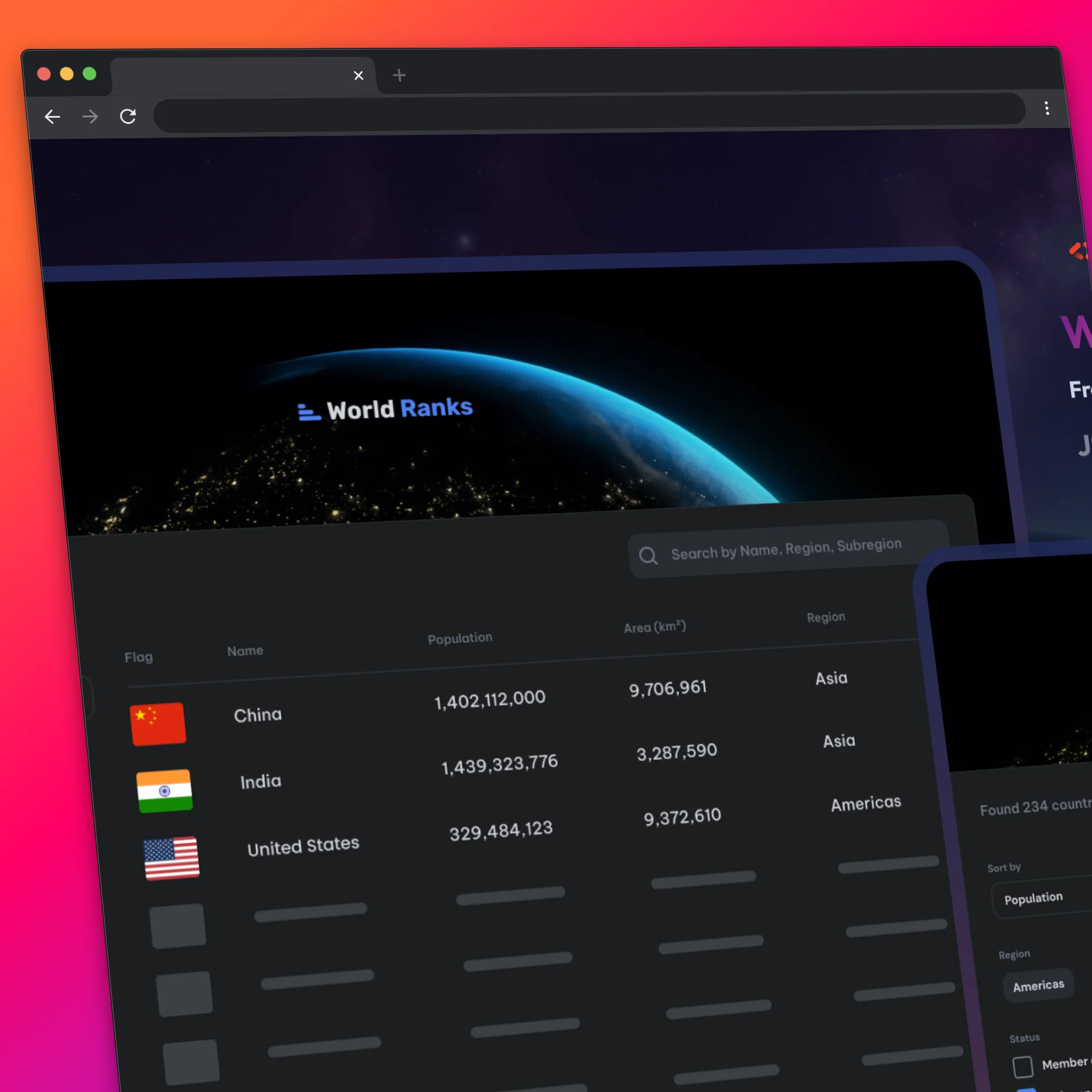 proyecto de listado de mundos