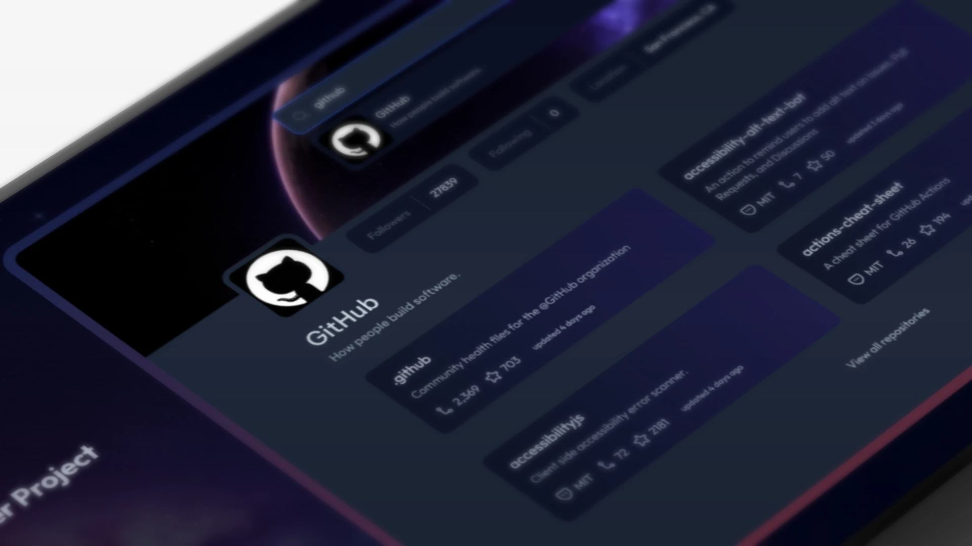 proyecto de github perfil
